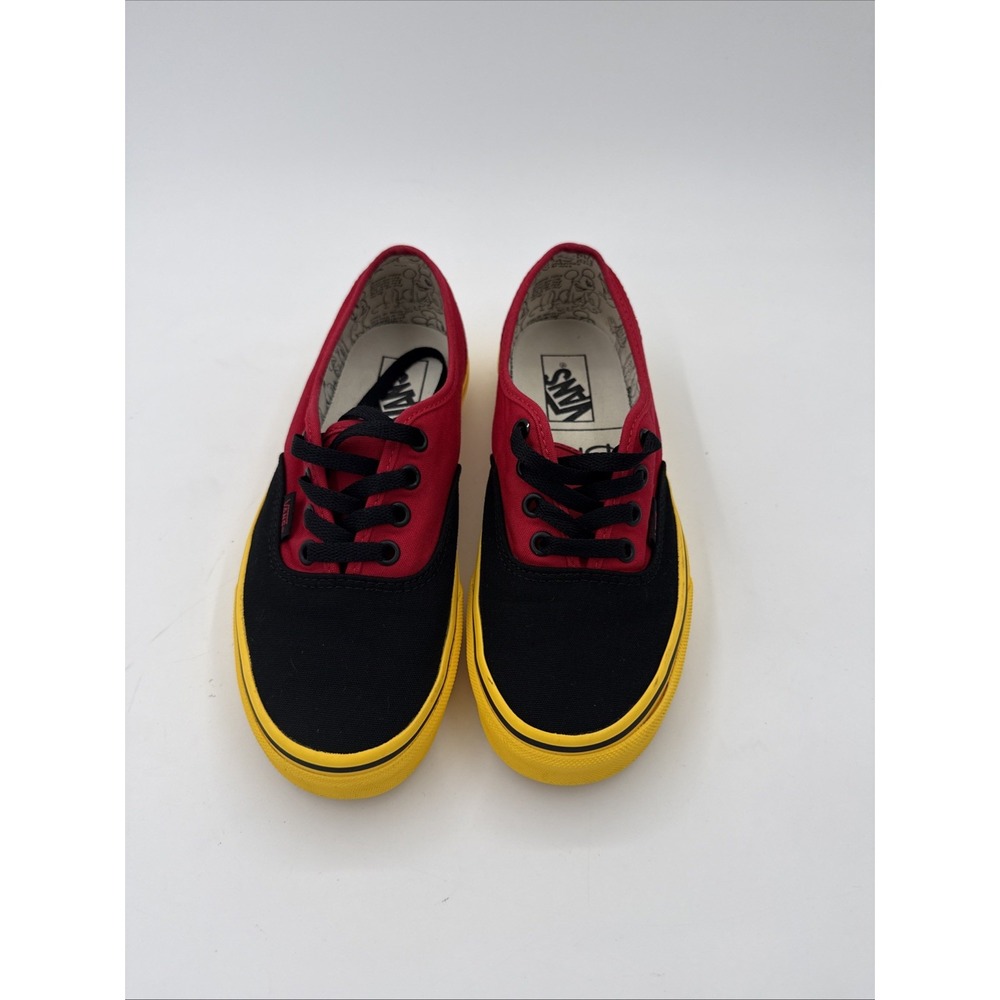 Vans X Disney Authentic Mickey Mouse low top skateboard sneakers size 7